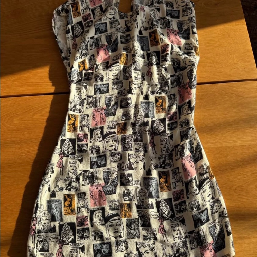Reformation Lilah Graphic Print Mini Dress